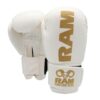 Wit gouden (kick)bokshandschoenen van RAM.